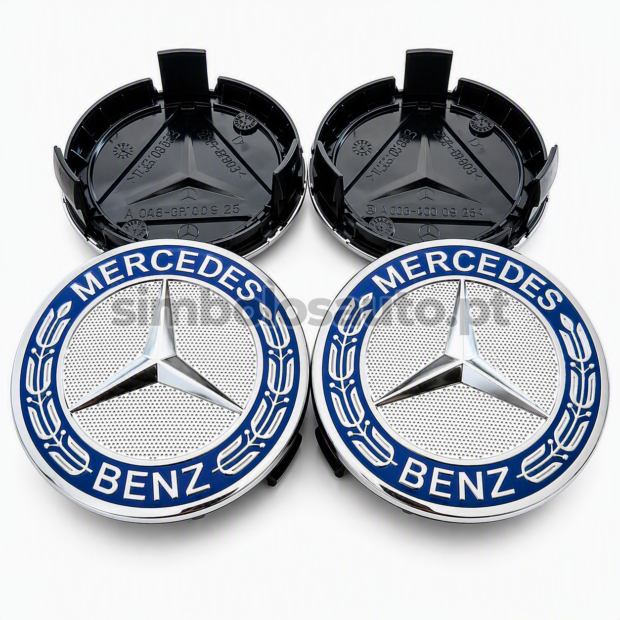 4 Centros de Jantes Mercedes-Benz