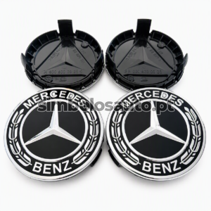 4 Centros de Jantes Mercedes-Benz