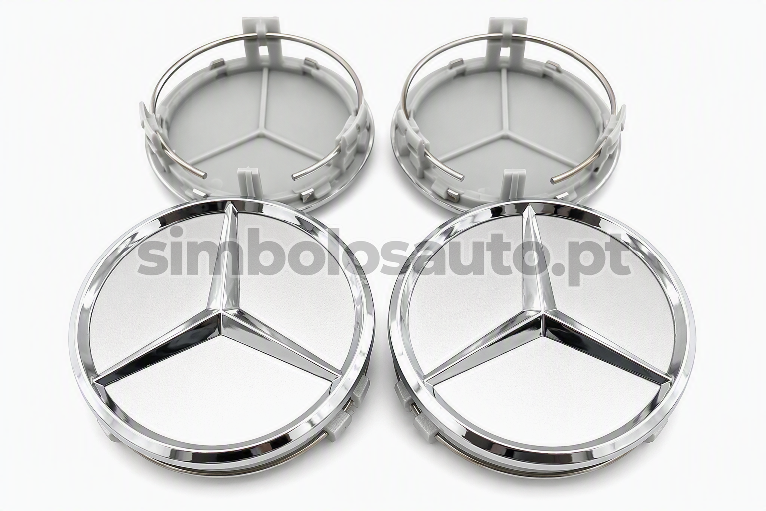 4 Centros de Jantes Mercedes-Benz