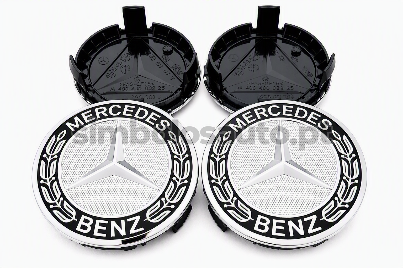 4 Centros de Jantes Mercedes-Benz