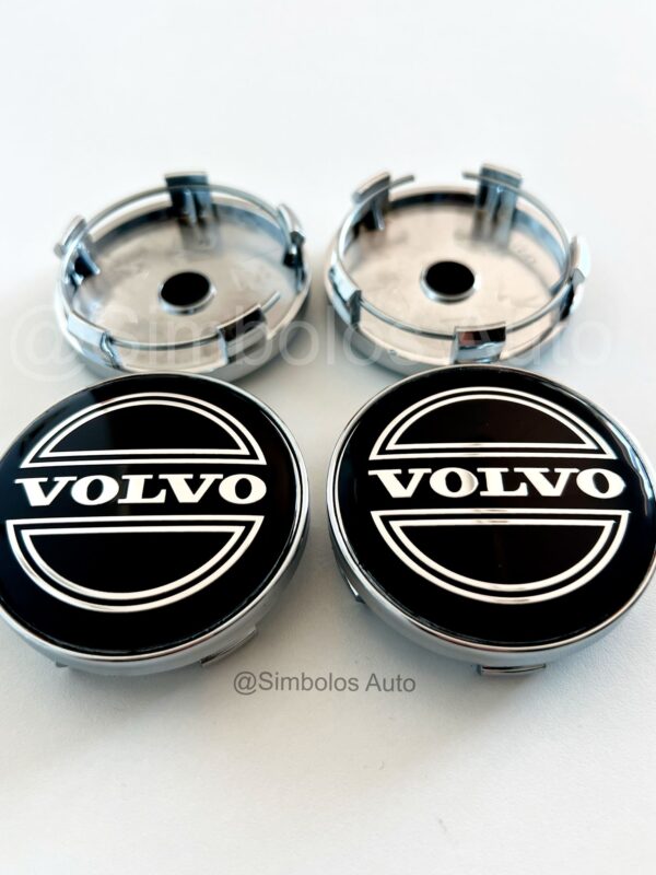 4 Centros de Jantes Volvo 60mm