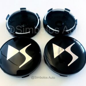 4 Centros de Jantes Citroen DS Black