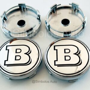 4 Centros de Jantes Smart Brabus 60mm