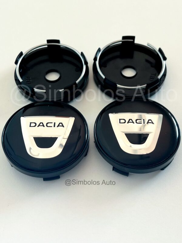 4 Centros de Jantes Dacia 60mm